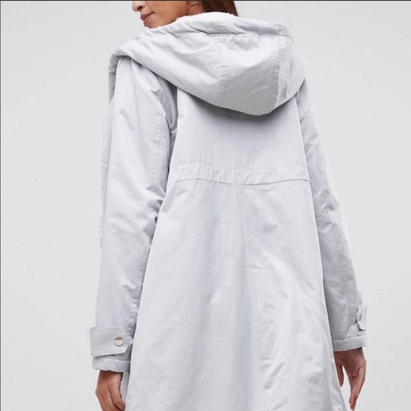 ASOS Maternity Coat baby blue - Picture 3 of 5